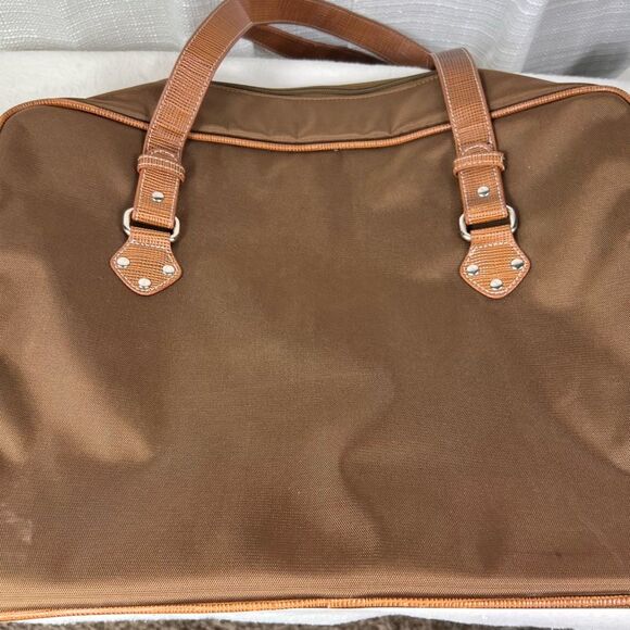 Nine West Travel Bag Brown/Bronze Carry On Overnighter Commuter - Picture 2 of 15